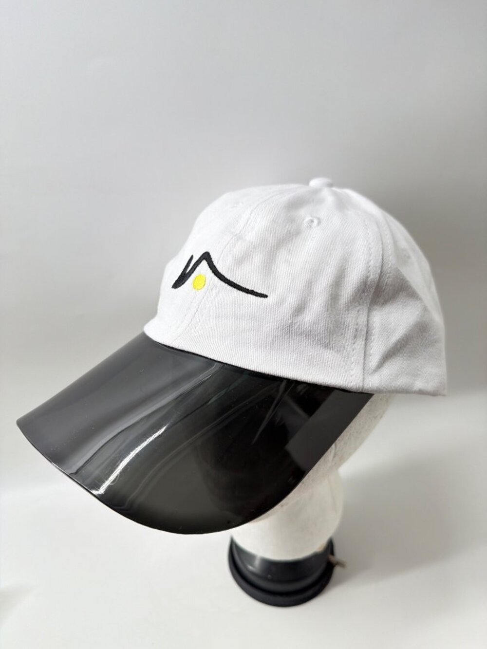 Visto Sports White Visor Hat With Transparent UV Brim Unisex OS